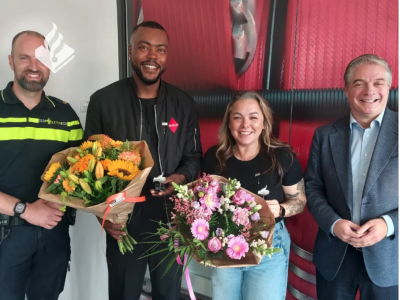 Zilveren speld voor fietsers die verdachte van seksueel misdrijf in Diemen overmeesterden